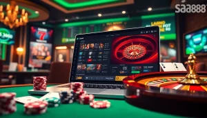 Experience the thrill of gaming at trang chủ sa88 with vibrant casino visuals showcasing exciting action.