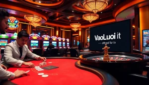 Enjoying a high-stakes poker game while following Vaoluoi tv's live updates for the best betting strategies.