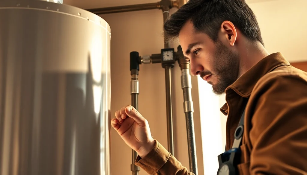 Water Heaters installation in Palm Desert, CA by a skilled technician showcasing professionalism and expertise.