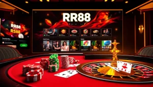 Experience exciting gameplay at RR88 with vibrant casino tables and engaging online interfaces.