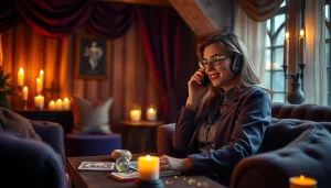 直感的な洞察を示す魅力的な電話占いセッション、居心地の良い環境での電話占い当たる。