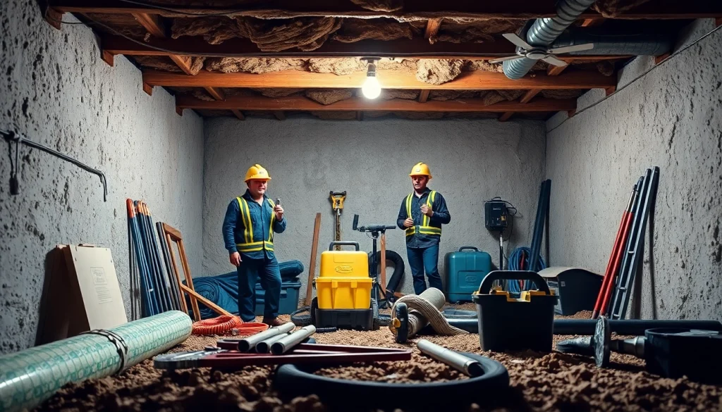 Crawl Space Restoration by a professional team enhancing structural integrity and hygiene.
