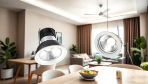 Inbouwspots verlichten een moderne woonkamer met stijlvolle matte afwerkingen.