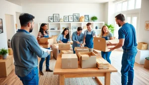 Canadian movers engaging in packing services efficiently and professionally.