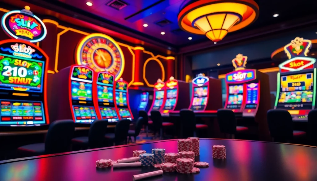 Rasakan sensasi kemenangan di mesin Slot Thailand dalam suasana kasino yang hidup.