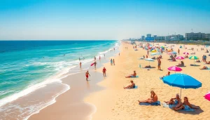 Enjoy vibrant beach activities at https://myrtlebeachsc.com/ with families and sunny skies.