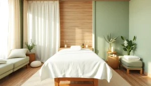 이완과 회복 경험을 위한 마사지 룸 설계.