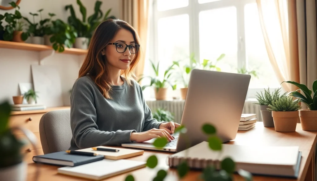 Inspiring image of a lifestyle blogger creating engaging content for a UK Lifestyle Blog.