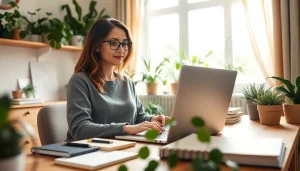 Inspiring image of a lifestyle blogger creating engaging content for a UK Lifestyle Blog.