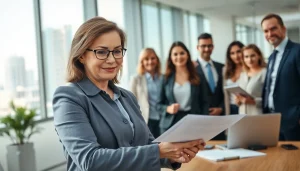 Legal Recoveries discussion in a modern office environment with diverse professionals collaborating.