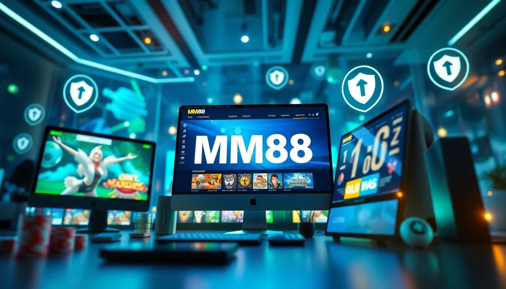 MM88 online gaming interface showcasing vibrant graphics and user-friendly design.