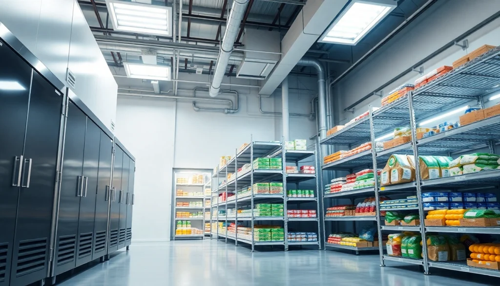 Explore cold room manufacturers UK through this professional cold storage facility image.