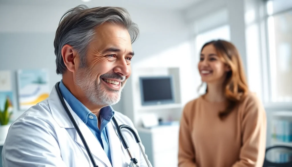 Engaging consultation at YourGP, showcasing a doctor’s compassionate interaction with a patient.