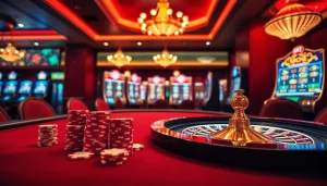 Profitez d'un gameplay captivant au meilleur casino en ligne avec des tables de poker luxueuses et des roues de roulette.